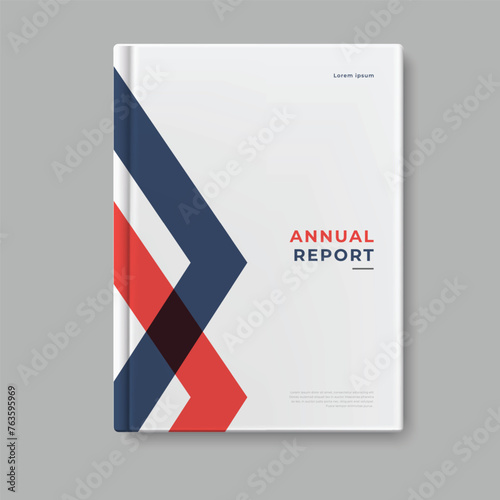 business annual report template cover design