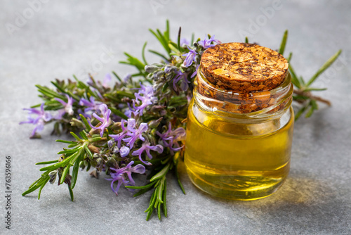 Fresh organic rosemary with...