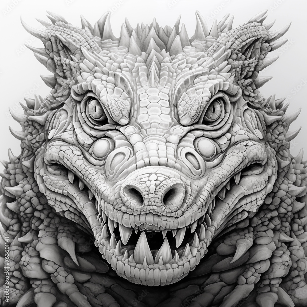 Mandala adult coloring book crocodile Mandala adult coloring book crocodile