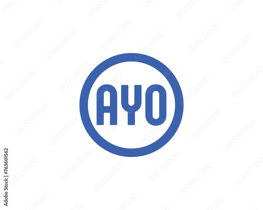 AYO Logo design vector template AYO Logo design vector template