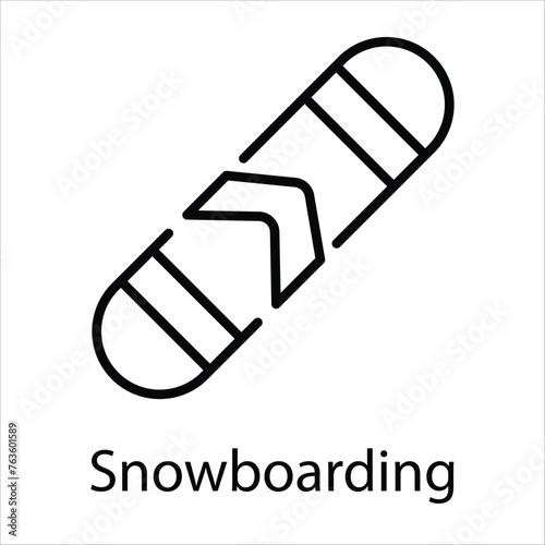 Snowboarding icon