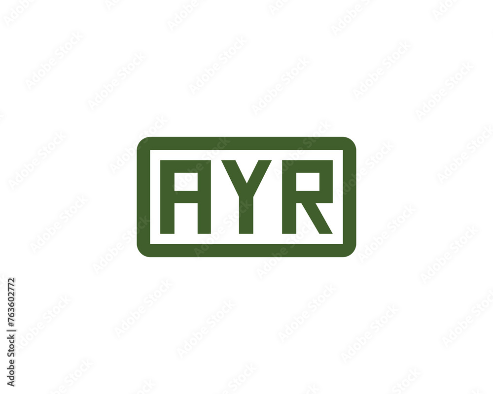 AYR Logo design vector template AYR Logo design vector template