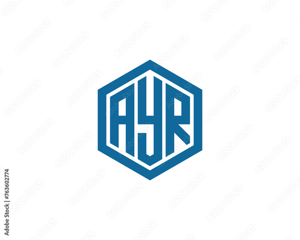 AYR Logo design vector template AYR Logo design vector template