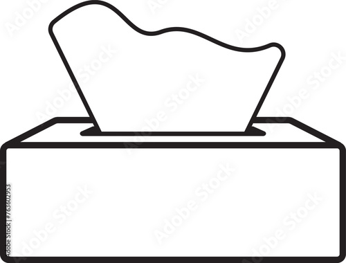 illustration of a tissue box icon