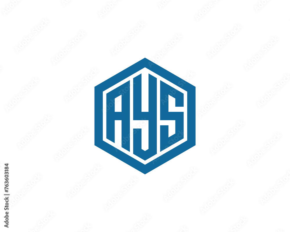 AYS logo design vector template