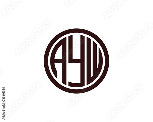 AYW logo design vector template