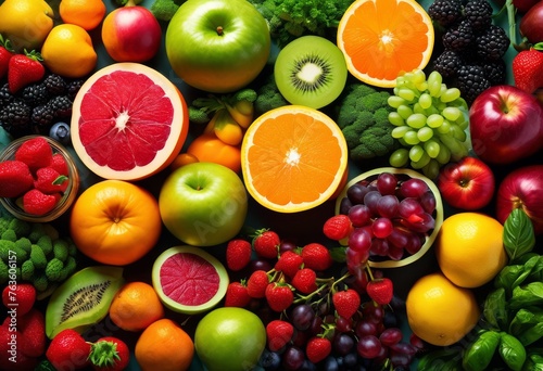 illustration, healthy plant based diet fresh fruits vegetables organic nutrition lifestyle, benefits