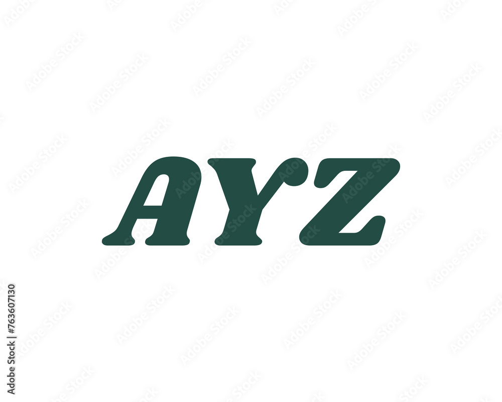 AYZ logo design vector template AYZ logo design vector template