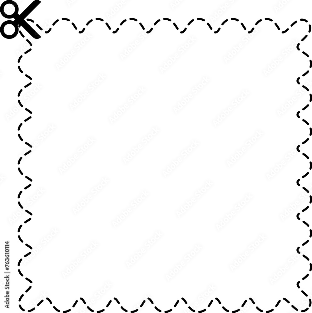 Fototapeta premium Cutting scissors geometric