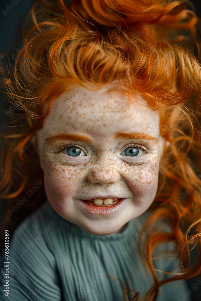 Freckles and Feelings Toddler's Moods Captured in an Enigmatic Expression