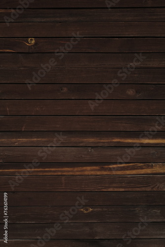 Old wooden wall. Brown wooden backdrop.