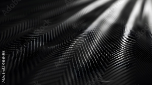 carbon kevlar fiber design texture wallpaper, detailed industrial carbon fiber wavy sheet structure in full frame view