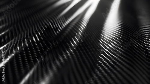 carbon kevlar fiber texture pattern background, complex industrial carbon fiber abstract wavy sheet detail in full frame view