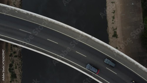 Aerial view of Marginal Tietê in Tatuapé. In São Paulo, SP.