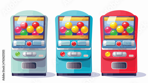 Lottery machine with balls inside. Icon for gamblin