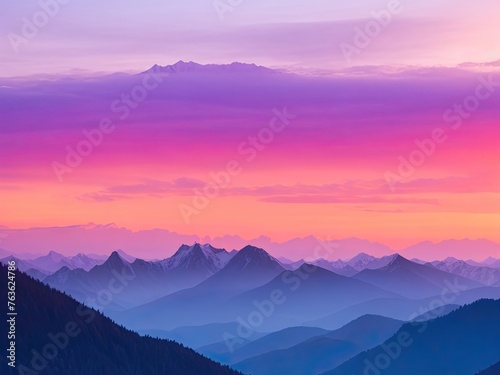 mountains at dusk background photo