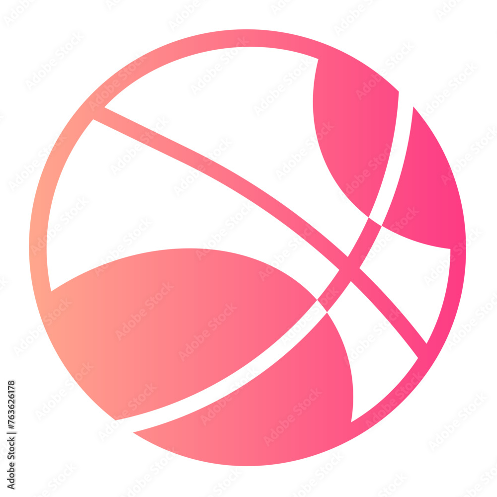 basketball gradient icon basketball gradient icon