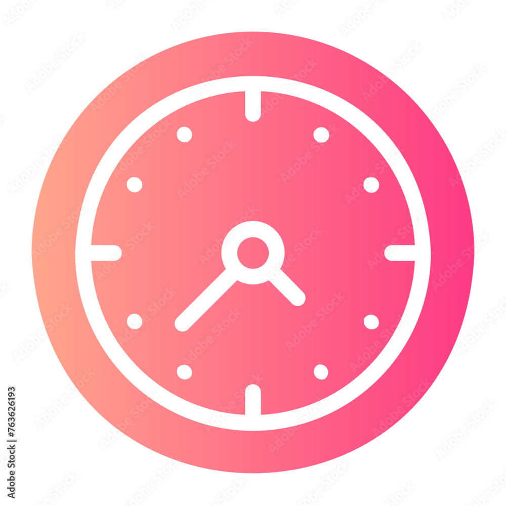 clock gradient icon clock gradient icon