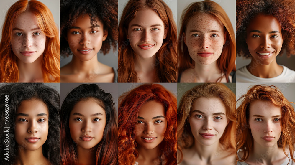 Obraz premium Smiling Girls' Collage