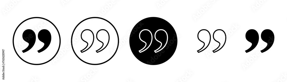 Quote icon vector isolated on white background. Quote sign icon. Quotation mark symbol. Quote icon vector isolated on white background. Quote sign icon. Quotation mark symbol.