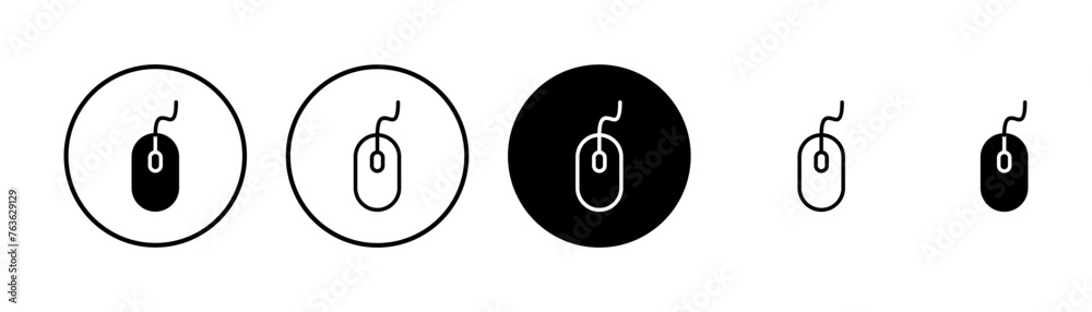 Computer Mouse Icon vector isolated on white background. Computer mouse vector icon Computer Mouse Icon vector isolated on white background. Computer mouse vector icon