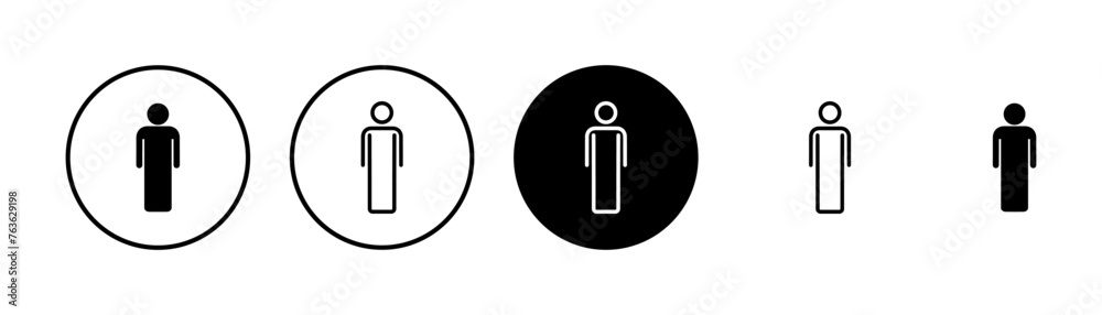Man icon vector isolated on white background. male icon vector. human symbol Man icon vector isolated on white background. male icon vector. human symbol