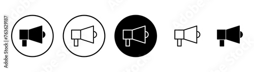 Megaphone icon vector isolated on white background. Loudspeaker icon vector. Volume icon