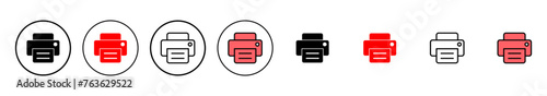 Print icon vector illustration. printer sign and symbol