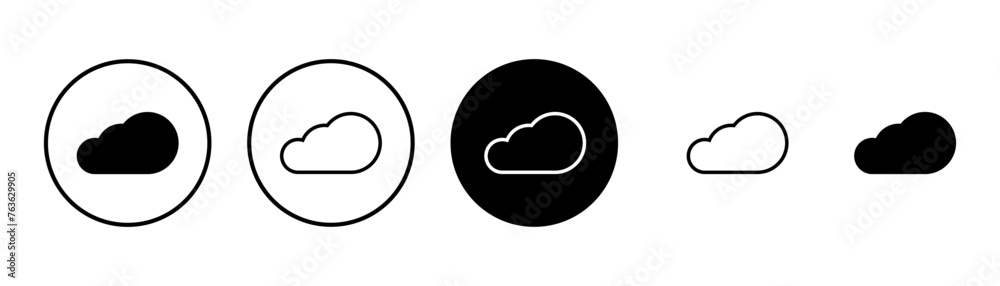 Cloud icon vector isolated on white background. cloud computing icon Cloud icon vector isolated on white background. cloud computing icon