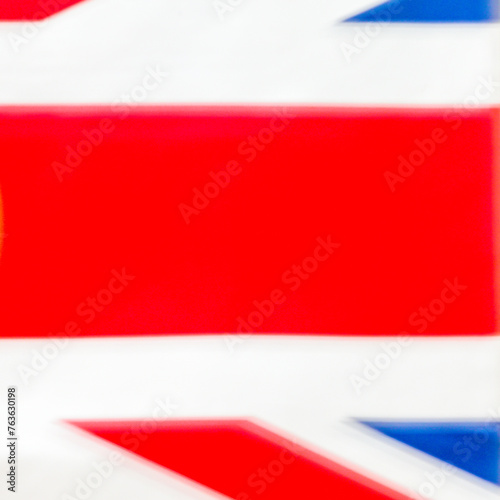 London, UK, 7 March 2024: Intentional camera movement (ICM) Union Jack 