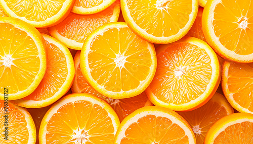 Halved Oranges Arranged Together