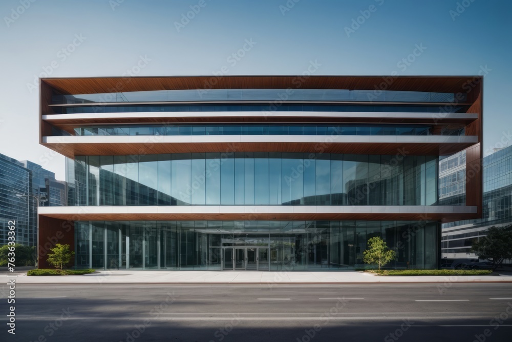 Modern office building architecture luxury building