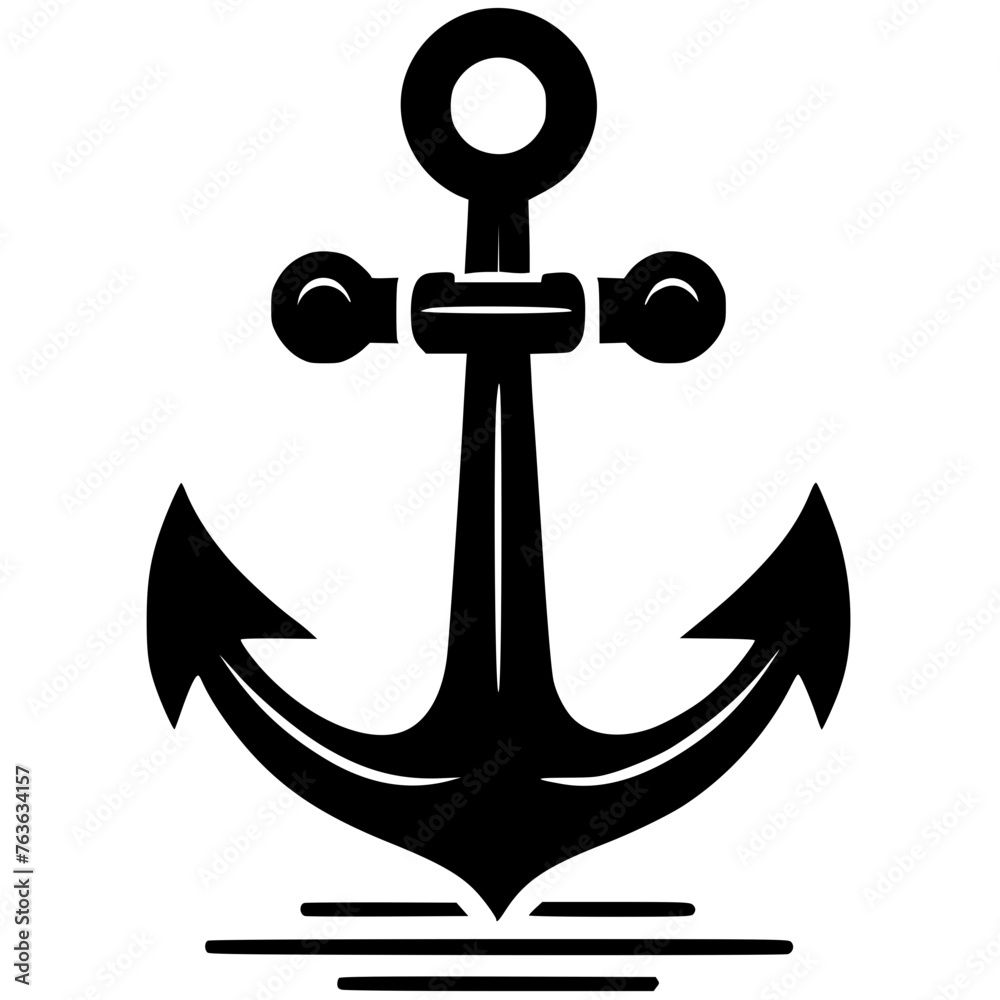 Anchor symbol silhouette Anchor symbol silhouette