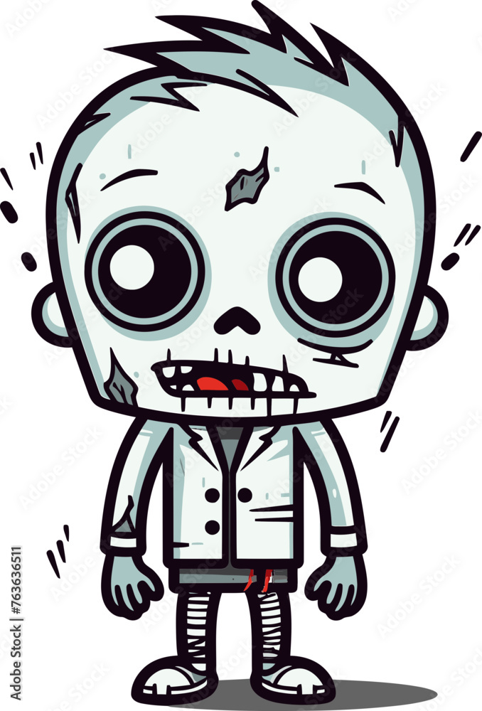 Kinetic Vector Artwork Depicting a Zombie in Cargo Pants Moving with an Unnatural Swiftness Towards Its Prey Kinetic Vector Artwork Depicting a Zombie in Cargo Pants Moving with an Unnatural Swiftness Towards Its Prey