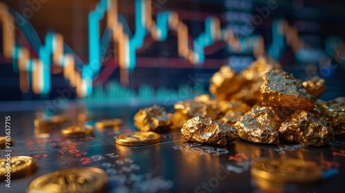 Gold stock market chart