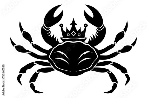 king crab vector silhouette