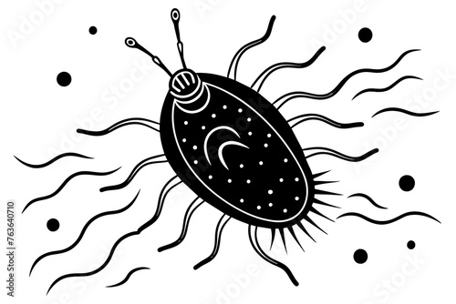 plankton silhouette vector illustration