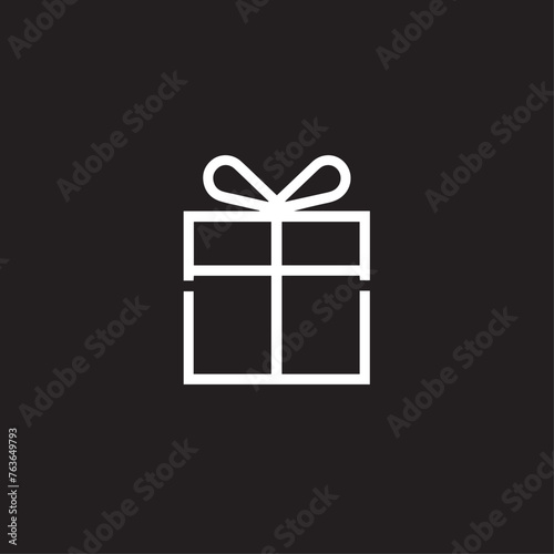 Present gift box in cartoon, doodle style . Image for t-shirt, web, mobile apps and ui. Isolated 2d vector illustration in logo, icon, sketch style, Eps 10, black and white. AI Generative