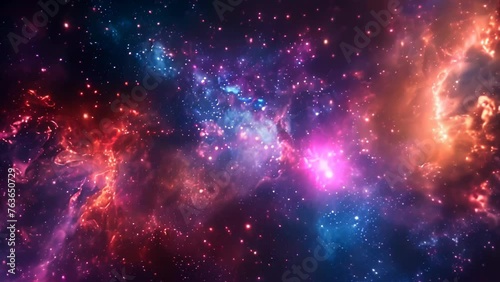 nebula in outer space	 photo