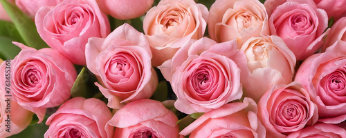 Pink roses concept background for mothers day  valentines day.