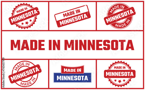 Made In Minnesota Rubber Stamp Set