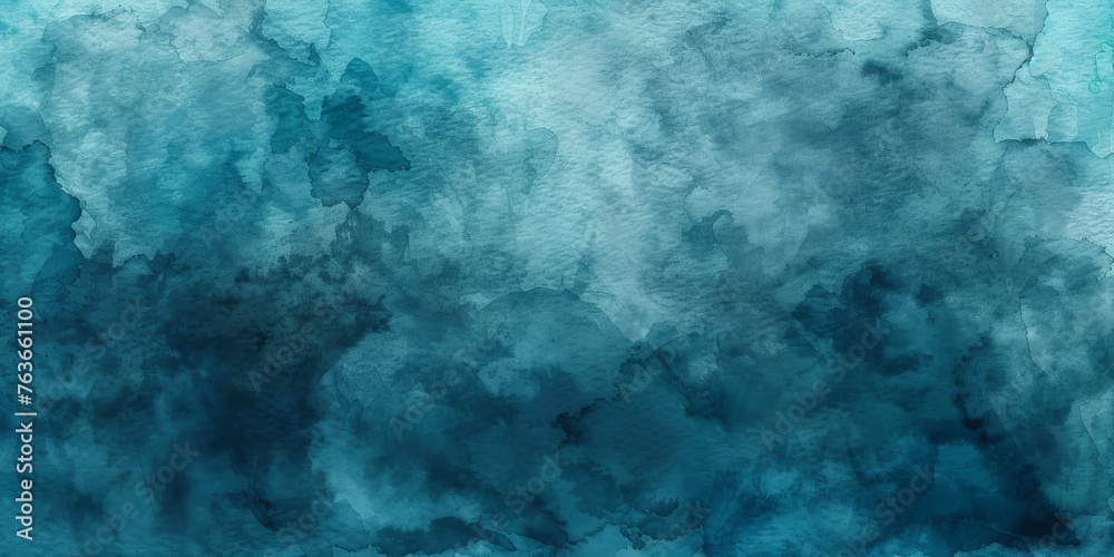 Moody teal and navy watercolor texture for a captivating and creative abstract background.