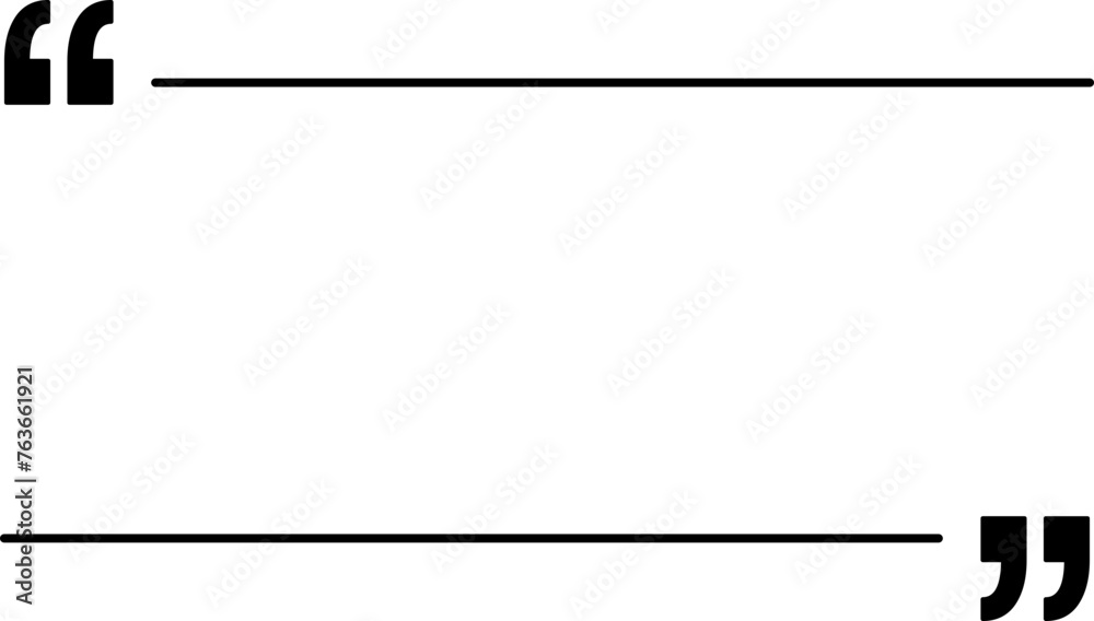 Quotation Box Outline Quotation Box Outline