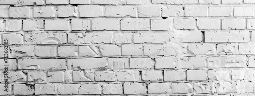 Sophisticated white brick wall texture, offering a contemporary and elegant background for designs.