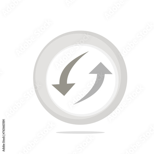 Free Download Reload button isolated on white - GFXLoad