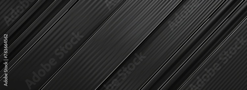 Sleek black carbon fiber texture with a dynamic diagonal line pattern, embodying modern sophistication.