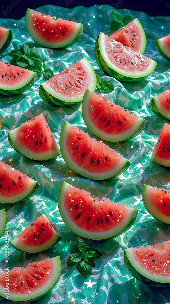 watermelon slices watermelon slices