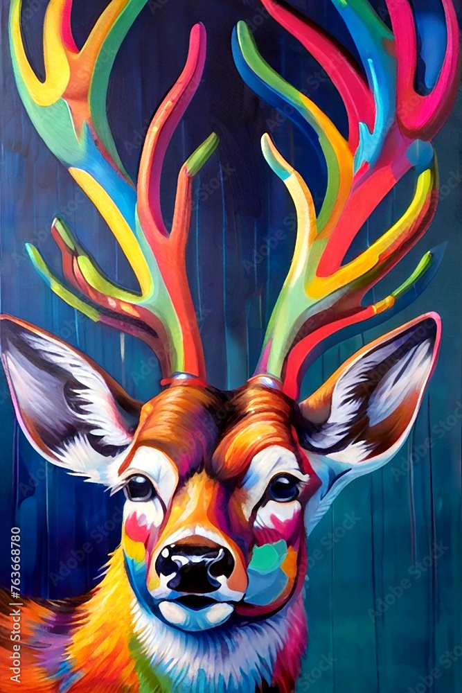 Graffiti animal illustration