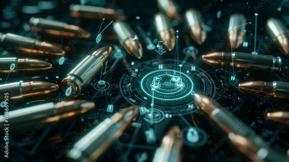 Step into a cinematic world where sniper bullets converge with digital ...