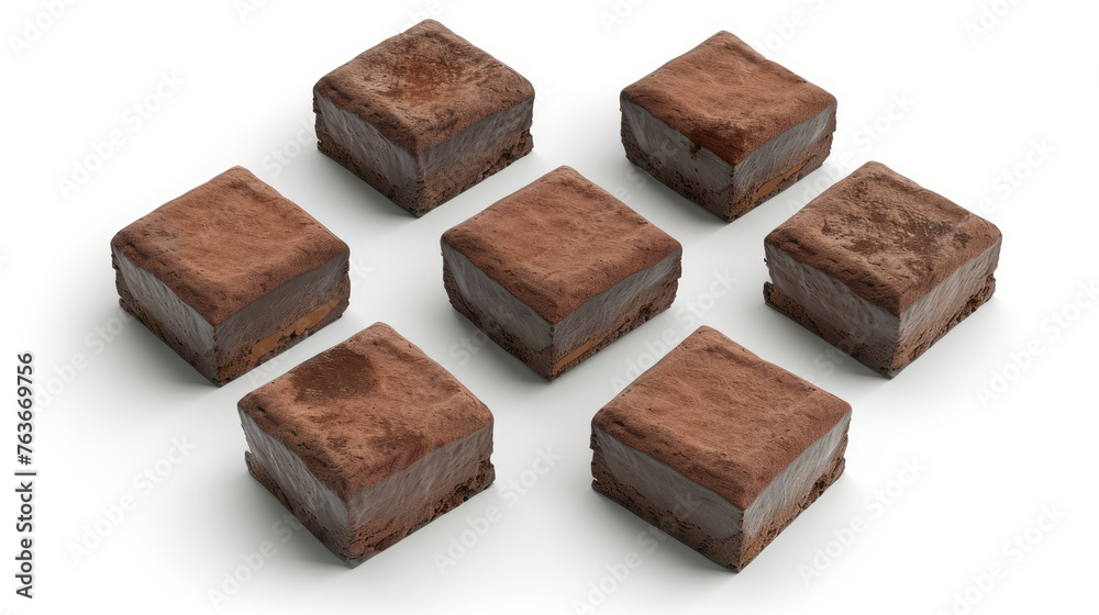 Artful Chocolate Squares Flatlay
